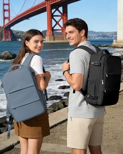 Detalle 2 de BJLFS Mochila de cabina 40x30x20 para Ryanair/Vueling/Wizzair con compartimento para portátil y tejido impermeable