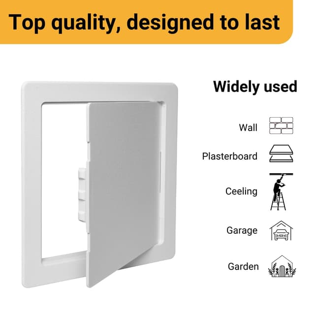 Detalle 2 de Proxinova Paintable Access Panel 300x300 mm (ABS) – Inspection Hatch for Walls & Ceilings