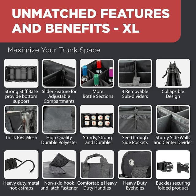 Thumbnail 5 de TRUNKCRATEPRO XL Premium Trunk Organizer