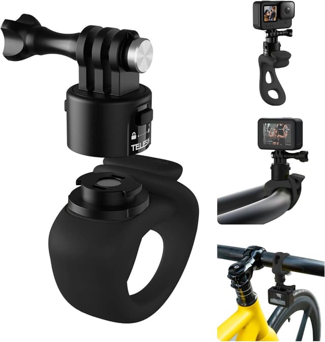 Detalle de TELESIN S2 Quick Release 360 soporte flexible 360°