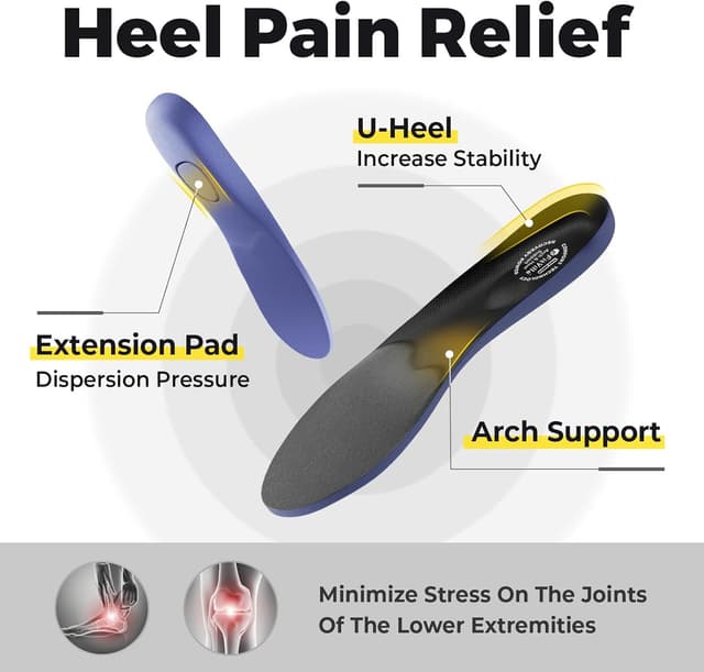 Detalle de FitVille chaussons diabétiques extra larges pour hommes (sans lacets) — soutien pour pieds gonflés