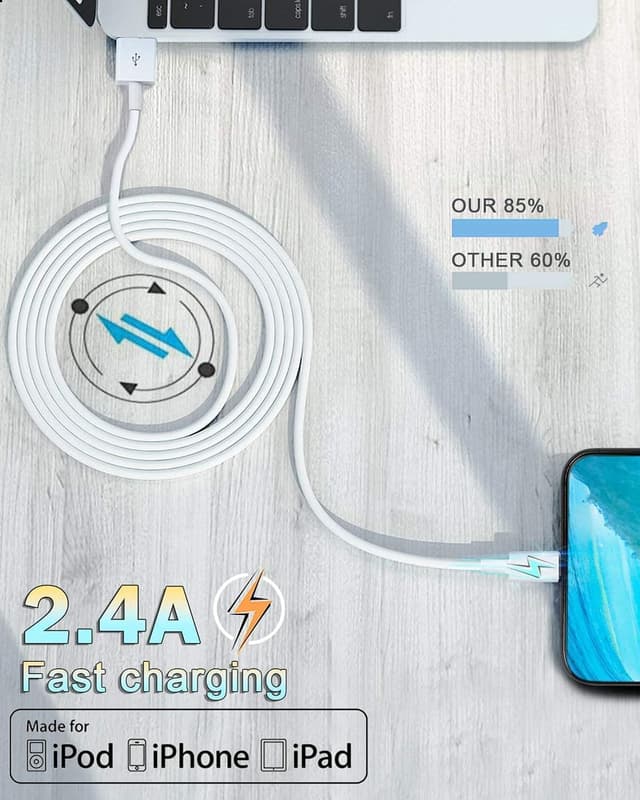 Detalle de Susnwere 6ft iPhone charging cable