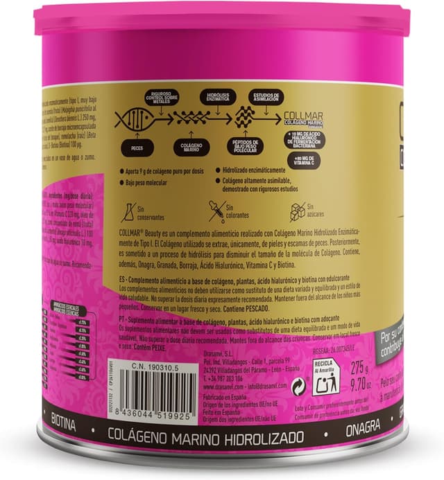 Thumbnail 3 de DRASANVI COLLMAR BEAUTY 275 g colágeno marino