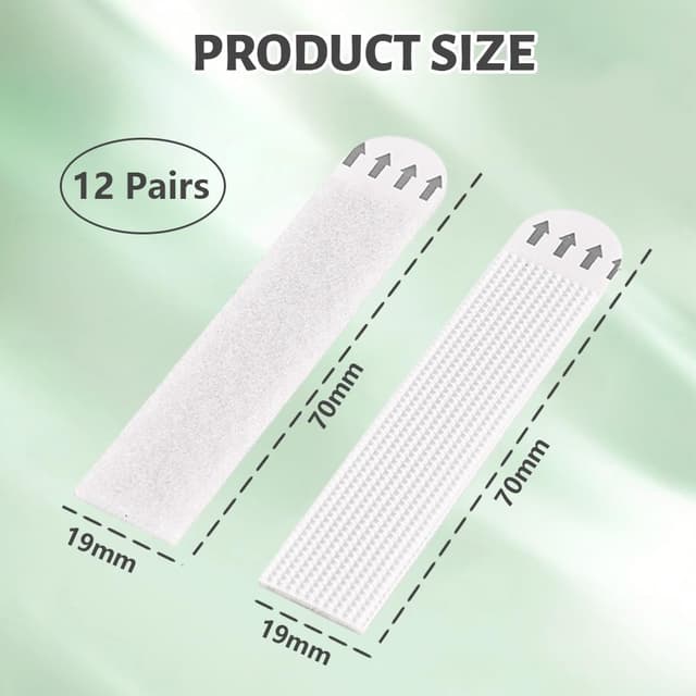 Detalle de Flintronic — Accroche tableau sans percer (12 paires / 24 bandes) pour cadres, affiches et décorations