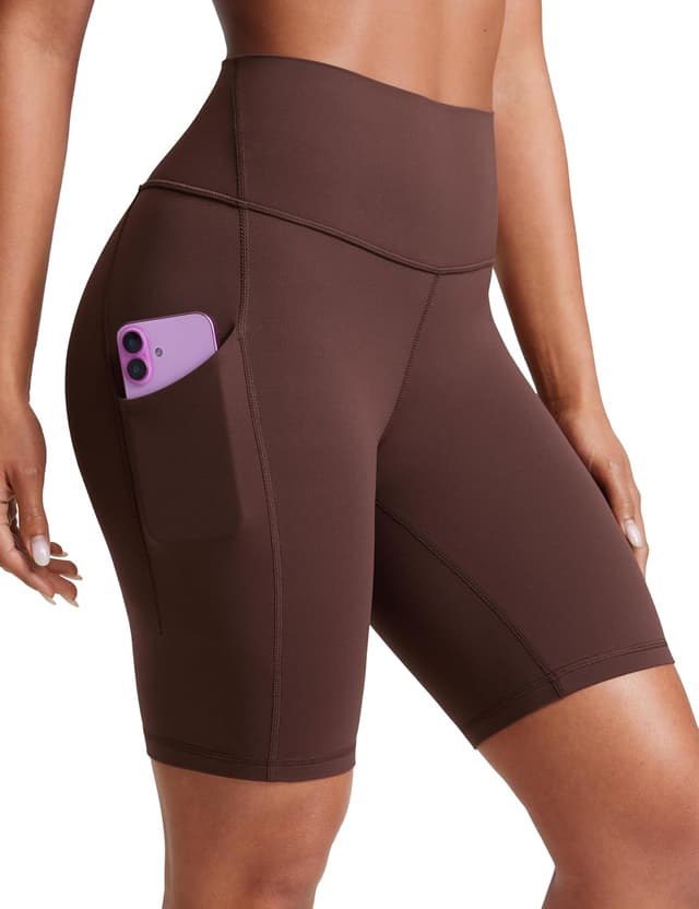 Detalle de CRZ YOGA Femme Butterluxe Short de motard taille haute avec poches latérales (13–20 cm)