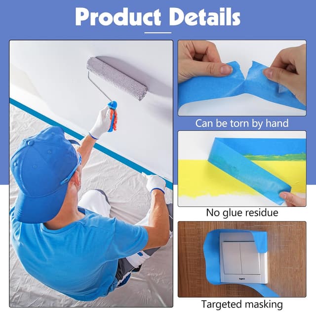 Detalle 2 de 36mm painters masking tape, 10 rolls