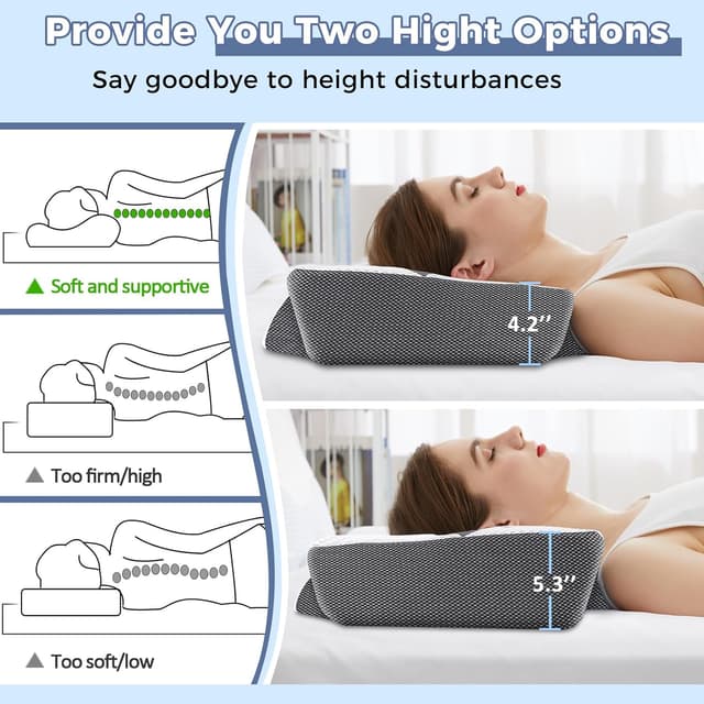 Thumbnail 4 de Hydomi Memory Foam Cervical Pillow for Neck Pain