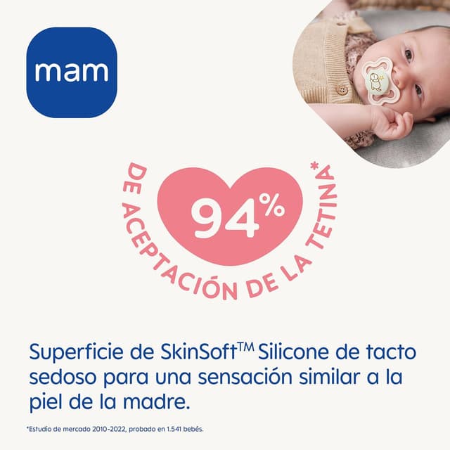 Thumbnail 1 de MAM Supreme Chupete Brillante con Caja Autoesterilizadora ✨