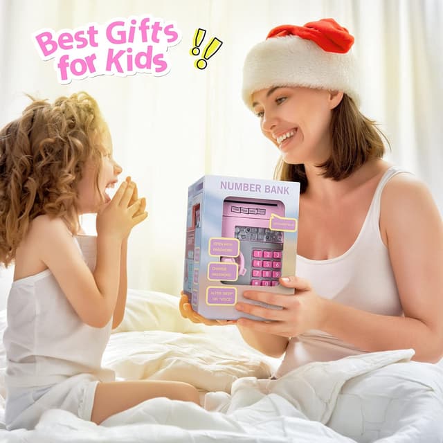 Thumbnail 6 de Kids Piggy Bank Electronic ATM 600 Coins 🐷