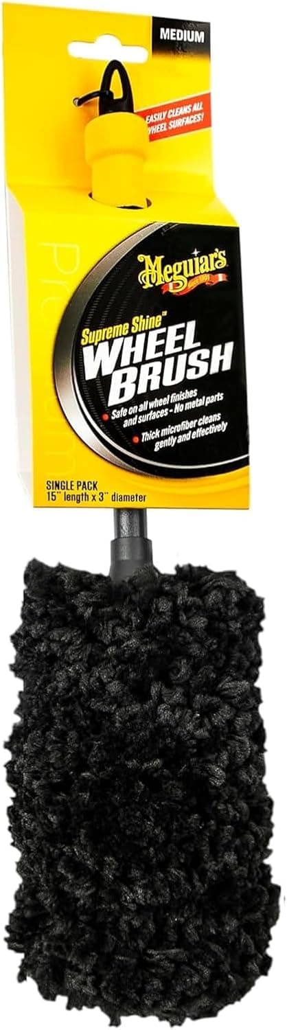 Detalle de Meguiar’s X1902EU Supreme Microfibre Wheel Brush (Medium) for Safe Wheel Cleaning