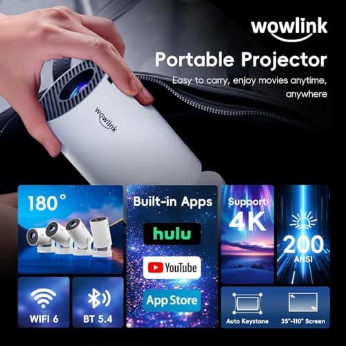 Thumbnail 1 de Wowlink W210 Mini Proyector 4K 📺