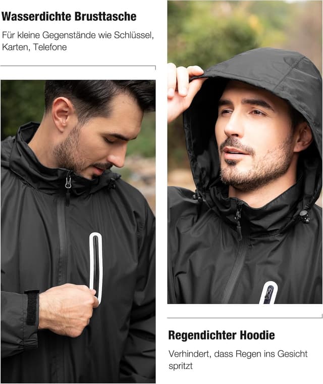 Detalle 2 de Combinaison pluie SPEEDRUN, imperméable 5000 mm