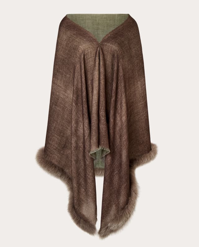 Imagen de Ama Pure Echarpe de lana fina y zorro en OfertitasTOP