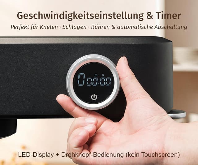 Detalle 1 de Kraftsman Küchenmaschine für Brotteig mit 5-L-Schüssel