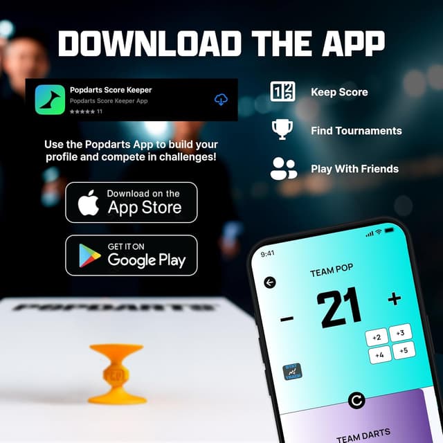 Thumbnail 5 de Popdarts PRO Pack Game Set suction-cup dart game