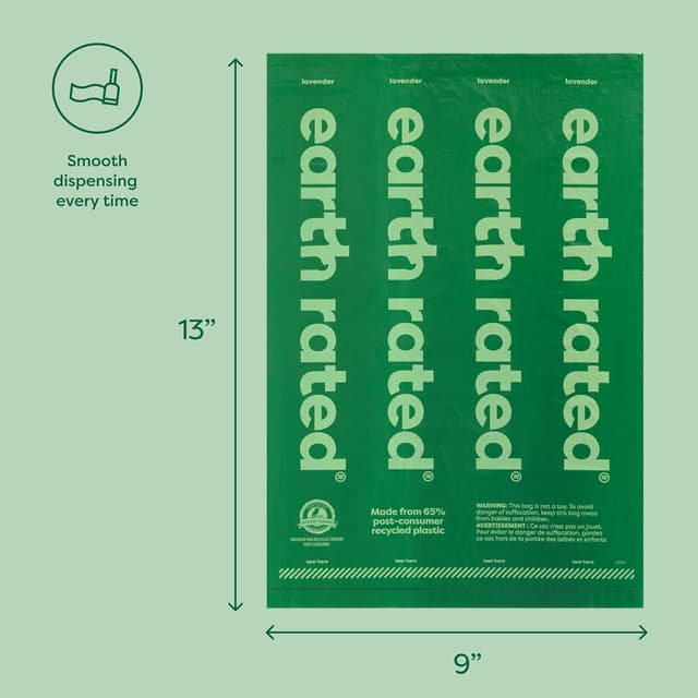 Thumbnail 6 de Earth Rated dog poo bag holder with 15 unscented bags (leakproof, click-and-lock)