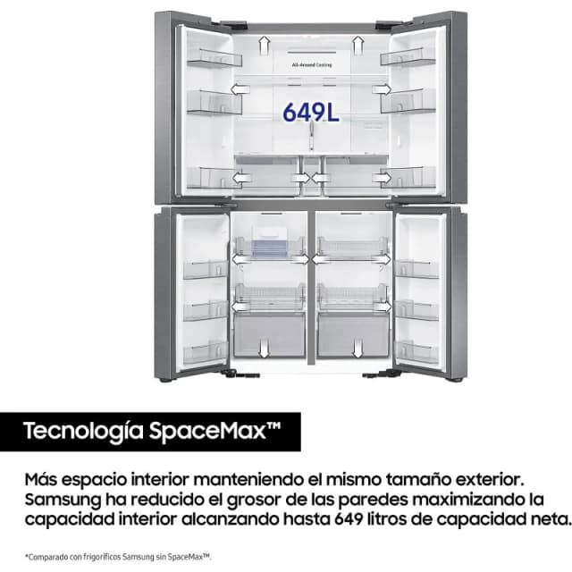 Thumbnail 2 de Samsung RF59C70TES9 frigorífico americano 649 L