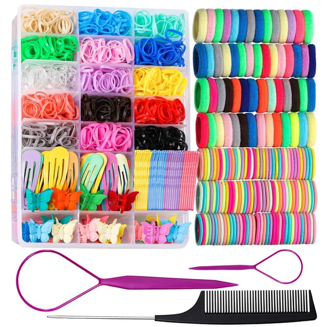 Imagen de Teenitor Elastic Hair Ties 1250pcs pack en OfertitasTOP