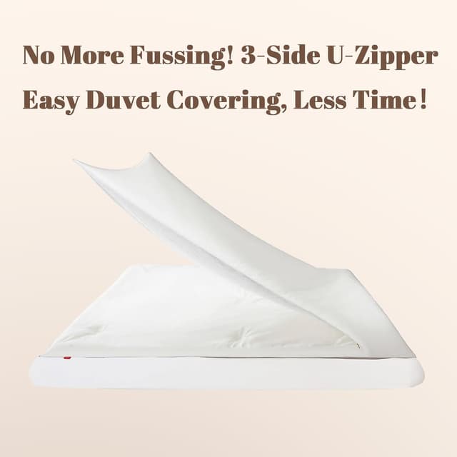 Detalle 2 de REDSSEN 3-side duvet cover set 400TC