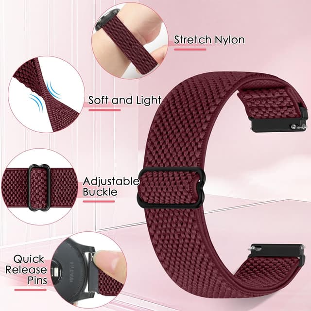 Detalle 1 de WNIPH 20mm watch straps for Garmin
