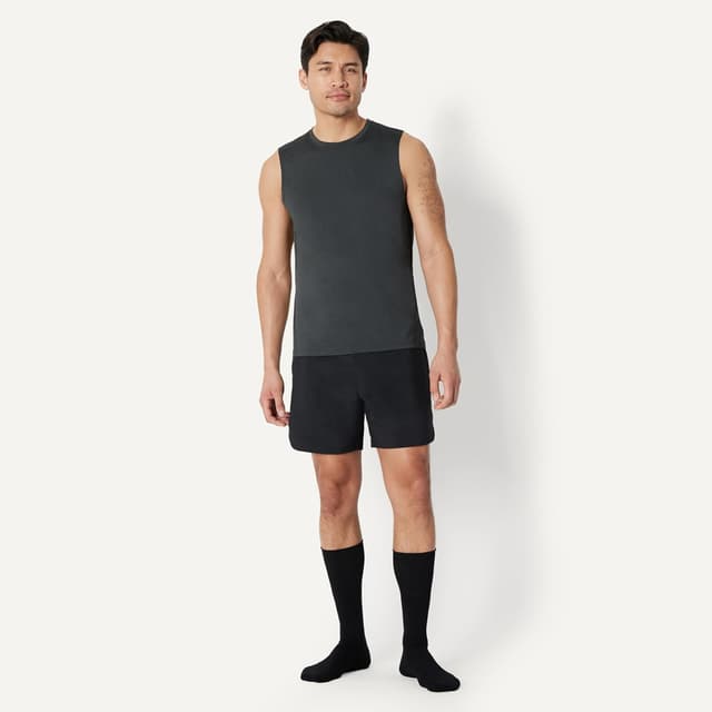 Detalle de Herren Fußballsocken von Amazon Essentials – sportliche Passform mit Zonenpolsterung