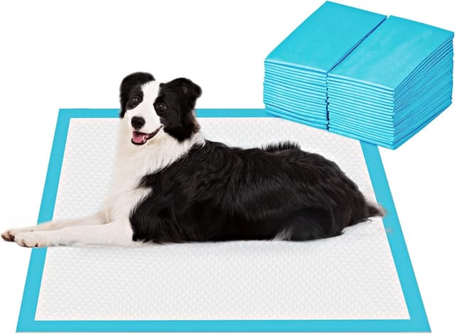 Detalle de BESTLE Extra-Large Dog Potty Pads (28 x 34 in), 40 Leakproof Training Pads