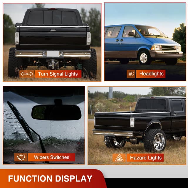 Detalle 2 de Nilight Turn Signal Switch (OE Replacement) for 1992-1997 Ford Trucks & Aerostar