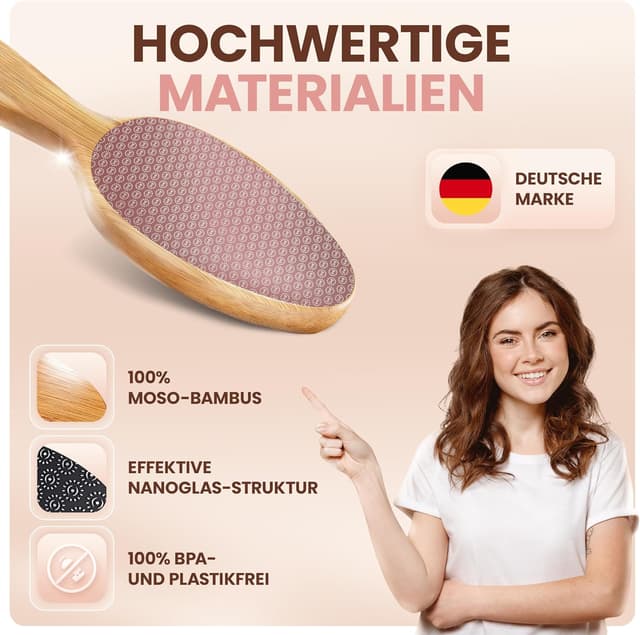 Detalle 2 de BAMBUA Hornhautentferner Nano Glas 1 Stück 🎀