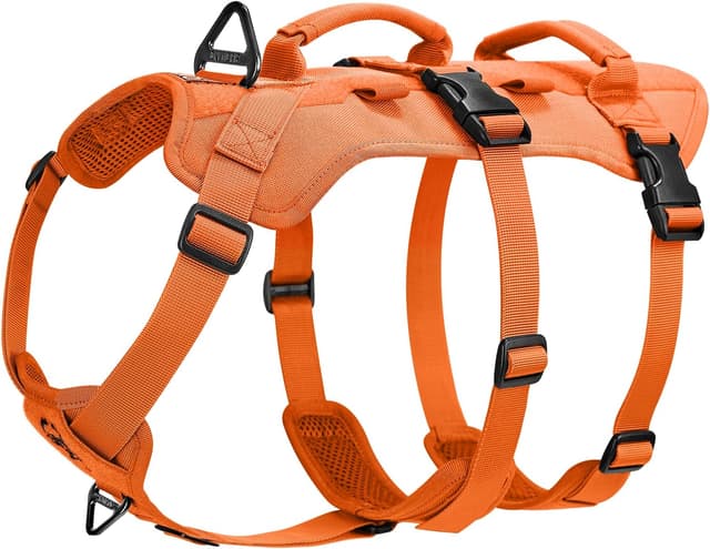 Detalle de OneTigris Harnais tactique T-BONE pour chien, réglable et anti-éclatement, nylon 1000D