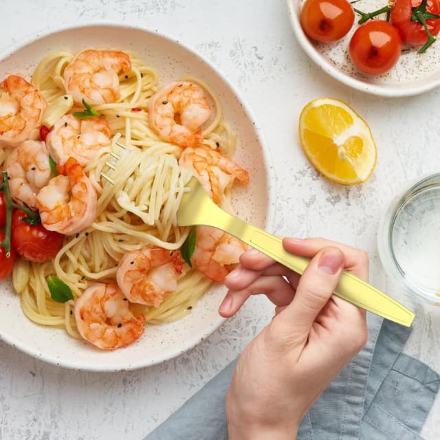 Thumbnail 5 de Dealusy 300 Count Gold Silverware 🍽