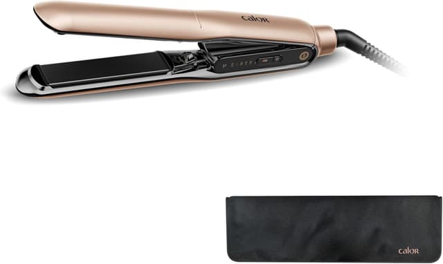 Detalle de Calor Thermocare Trésor Lisseur SF8121C0 : lissage efficace en un seul passage, cheveux protégés