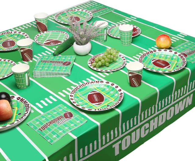 Detalle 2 de Gatherfun Football Party Tablecloth 54 x 108 in