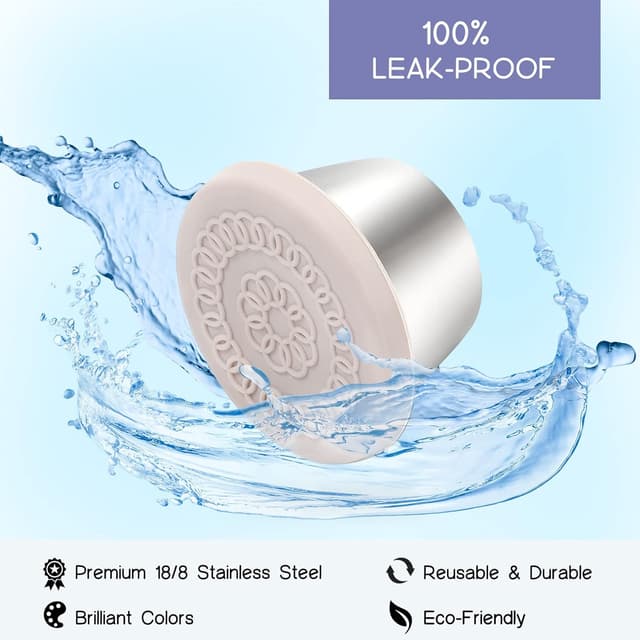 Thumbnail 3 de VITEVER 2.4oz Salad Dressing Containers 8-Pack