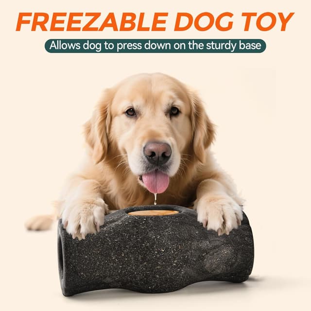 Detalle 2 de AUSCAT Indestructible Dog Treat Toy for Aggressive Chewers