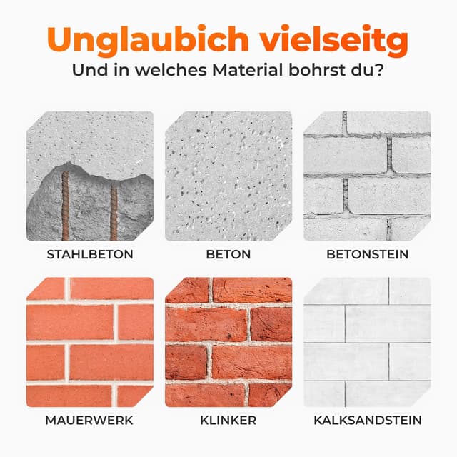 Detalle de SDS-Plus-Bohrer BAUBECK 30 x 600 mm für Beton & Stein – SDS-Plus Schaft, 4 Schneiden, 40CR-Stahl