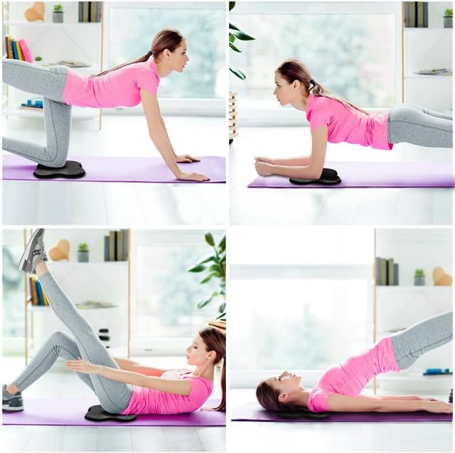 Detalle de Flintronic Yoga Genouillère (2 pièces) en TPE – coussin d’appui antidérapant pour genoux, mains, poignets et coudes