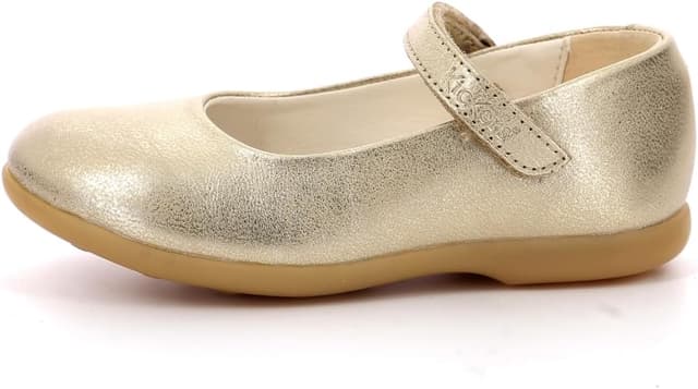 Detalle 2 de Ballerines Kickers Ambellie pour fille en cuir souple, fermeture scratch