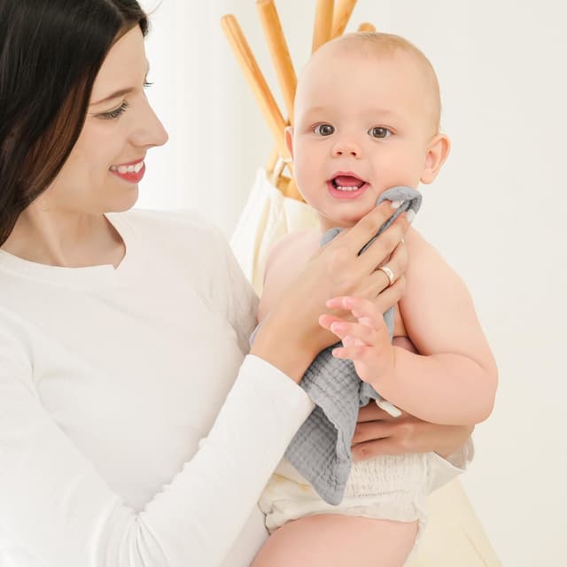 Detalle de Bearmoss 25 x 25cm Muslin Burp Cloths