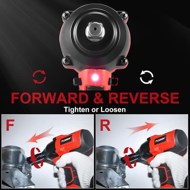 Thumbnail 3 de AOBEN Cordless Impact Wrench 1/2" 600N·m torque