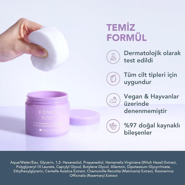 Thumbnail 5 de FOREO KIWI Disques réducteurs de pores 60 pc