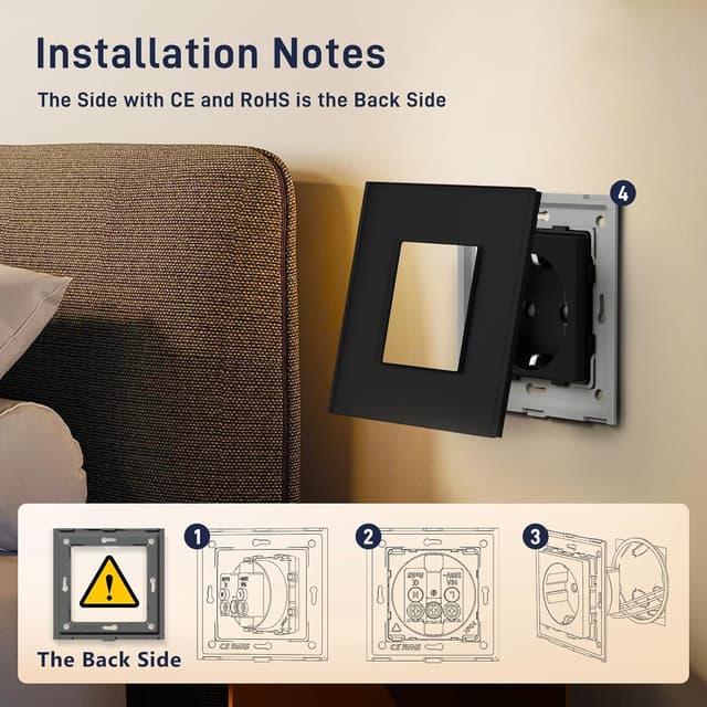 Detalle de BSEED Schuko Steckdose 86 mm 16 A