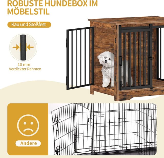 Detalle de Hundekäfig-Möbel 69 cm Hzuaneri 2 Türen