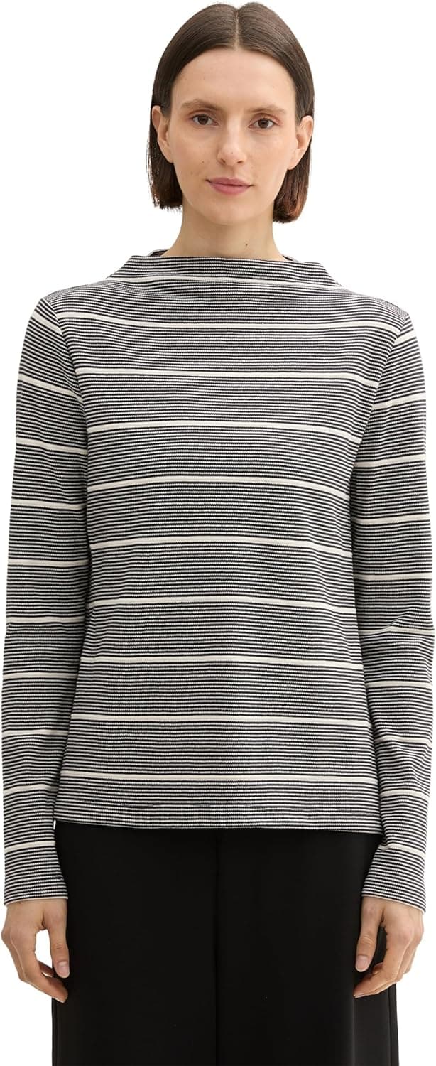 Detalle de TOM TAILOR maglietta donna a maniche lunghe