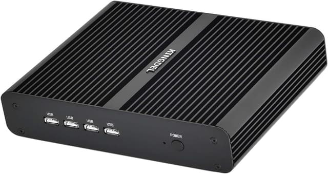 Detalle 2 de KINGDEL NC860 Fanless Mini PC (i7-8550U, 16GB RAM, 512GB NVMe) for quiet 24/7 use