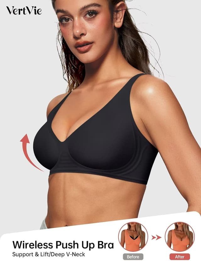 Detalle 2 de Vertvie Jelly Wireless Push Up Bra
