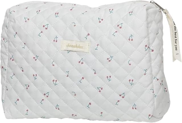 Thumbnail 6 de Aucuu Borsa da toilette da viaggio floreale in cotone con coulisse e organizer interno