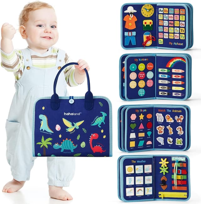 Detalle de hahaland Montessori busy board 7 sections