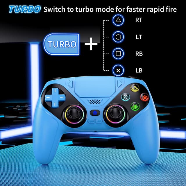 Thumbnail 5 de Gamrombo RGB Wireless Controller for PS5 Bluetooth