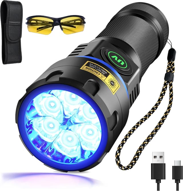 Detalle de DARKBEAM torcia UV 395 nm 6 LED