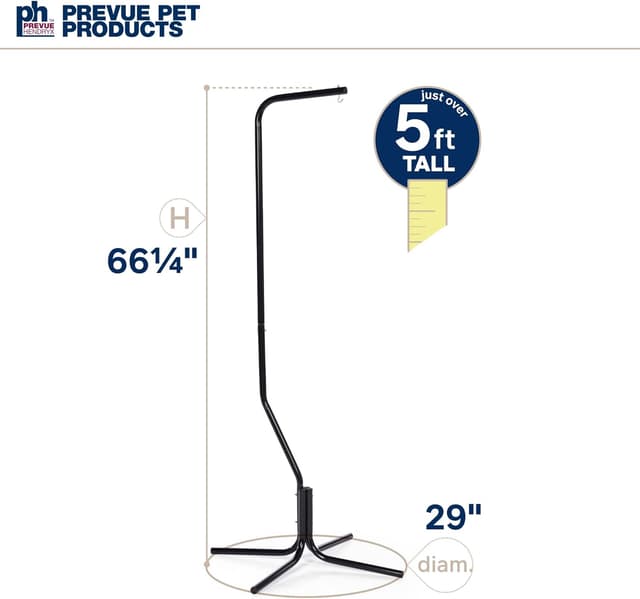 Thumbnail 6 de Prevue Stahlrohr Aufhänger Ständer 1780 schwarz 152,4 cm